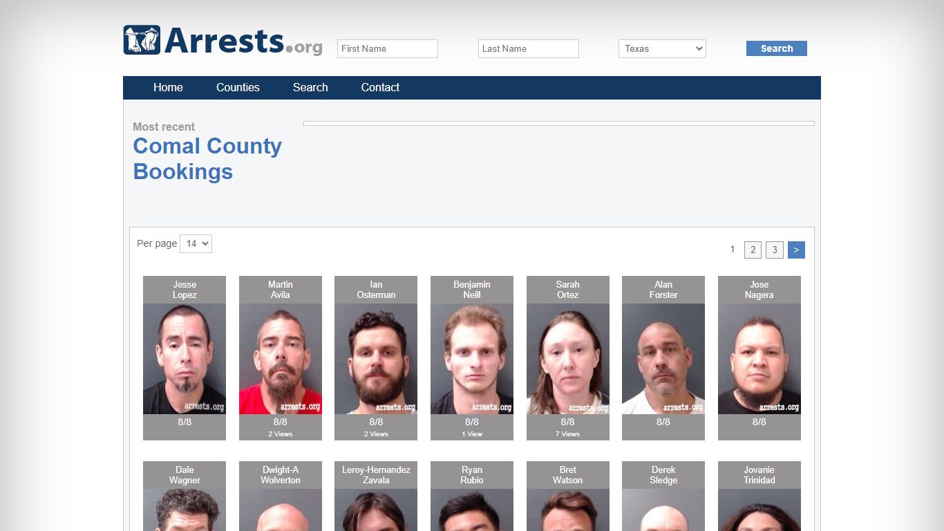 Comal County Arrests and Inmate Search